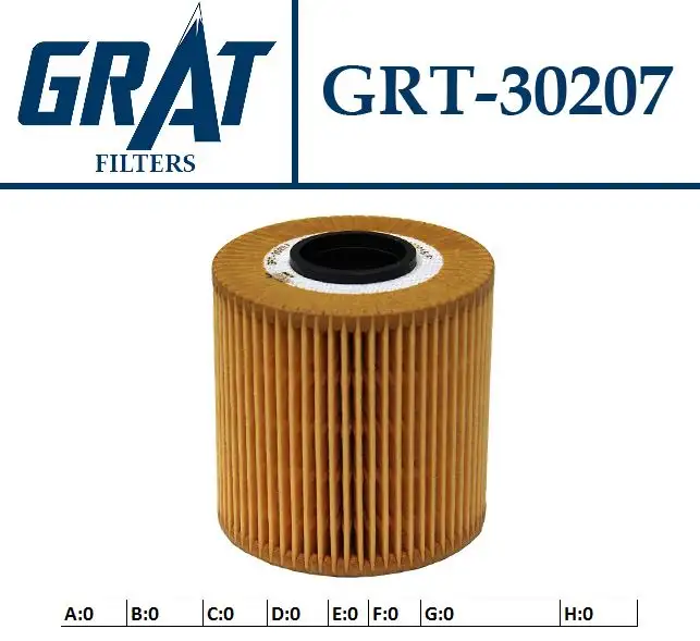 GRAT 30207 Yağ Filtresi 11421709514
