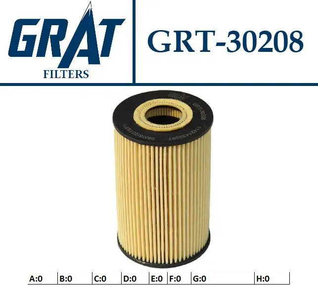 GRAT 30208 Yağ Filtresi 11421716192