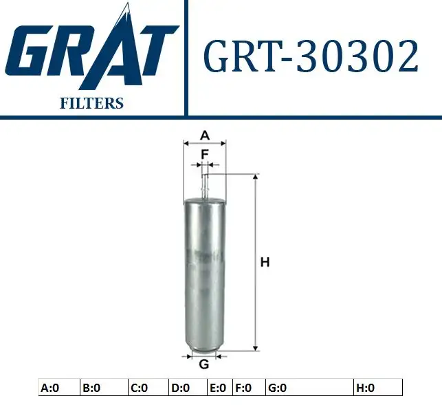 GRAT 30302 Yakıt Filtresi 13328572522