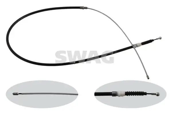 SWAG 30936349 El Fren Halatı (Arka) 6R0609721C