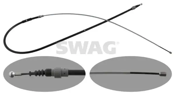 SWAG 30948308 El Fren Halatı (Arka) 6Q7609721E