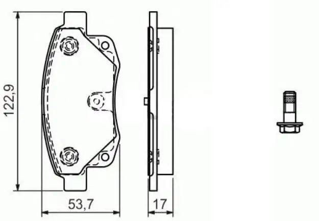MAGNETI MARELLI 323700003300 Arka Fren Balatası