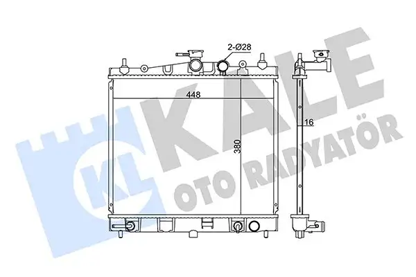 KALE 342050 Radyatör 21460AX200