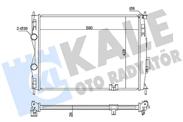 KALE 342055 Radyatör