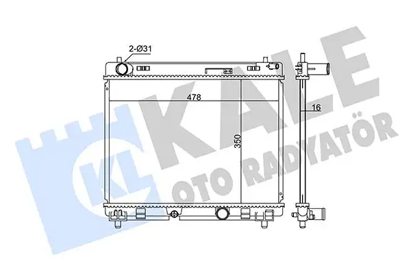 KALE 342140 Radyatör 164000N050