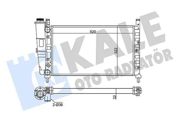 KALE 342265 Radyatör