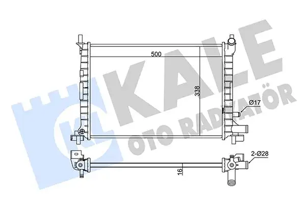 KALE 342275 Radyatör