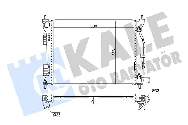 KALE 342280 Radyatör 253101R050