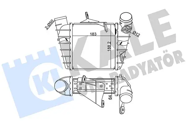 KALE 342300 Turbo Radyatörü 6Q0145804G