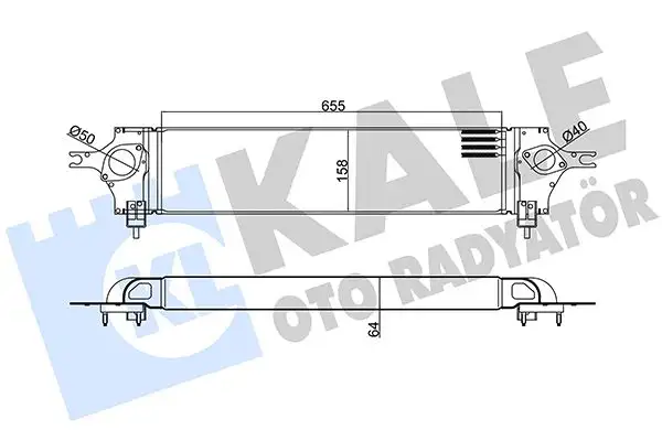 KALE 342350 Turbo Radyatörü 14461JD50A