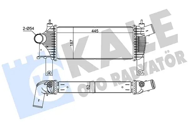KALE 342355 Turbo Radyatörü 14461EB360