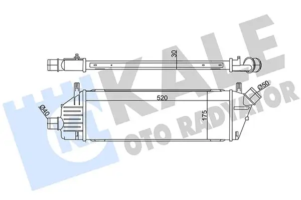 KALE 342360 Turbo Radyatörü 14461AY600
