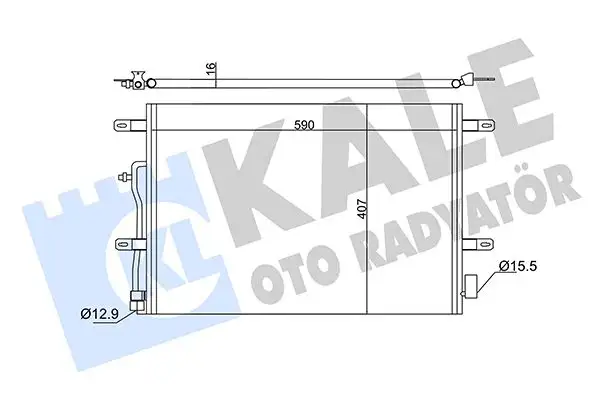 KALE 342410 Klima Radyatörü 8E0260403D