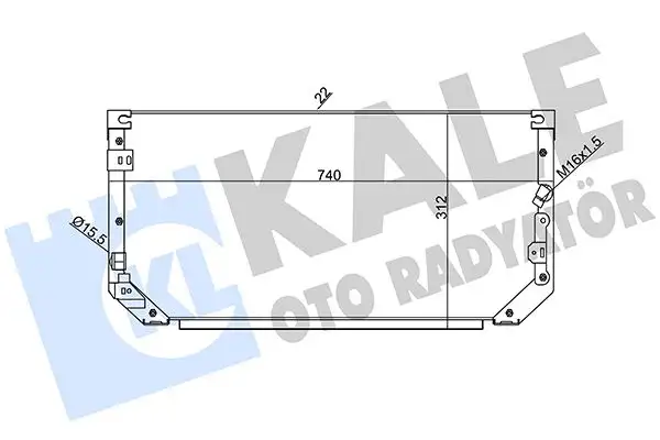 KALE 342465 Klima Radyatörü 8846012480