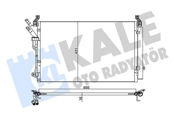 KALE 342530 Klima Radyatörü 976063J100