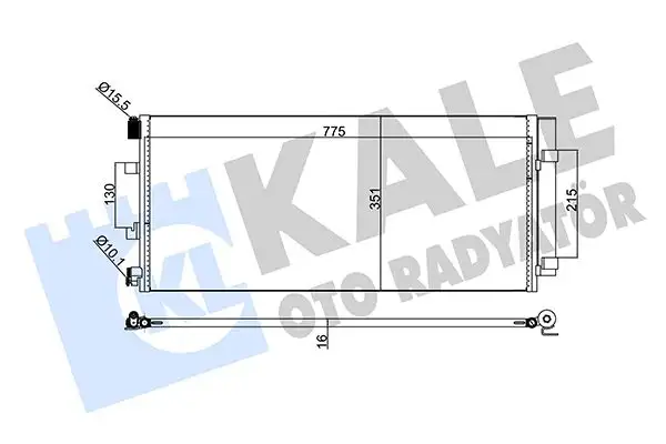 KALE 342560 Klima Radyatörü