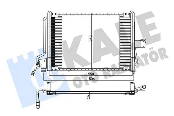 KALE 342570 Klima Radyatörü 52460417