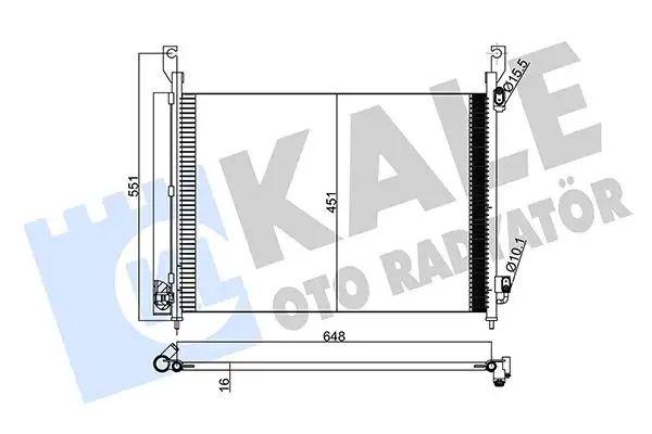 KALE 342575 Klima Radyatörü 92100JY00A