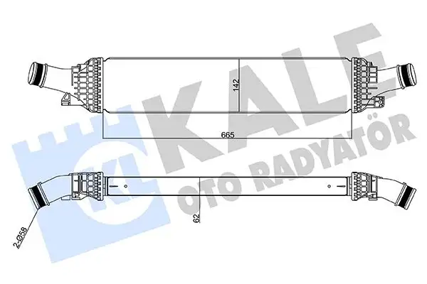 KALE 342600 Turbo Radyatörü 8K0145805L