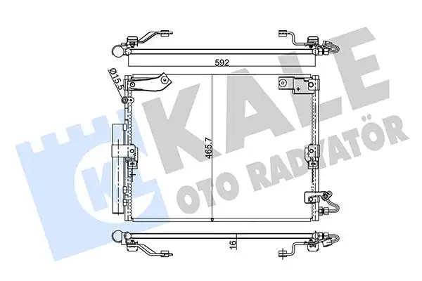 KALE 342640 Klima Radyatörü 8846060261