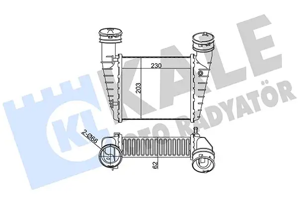 KALE 342700 Turbo Radyatörü 8D0145805