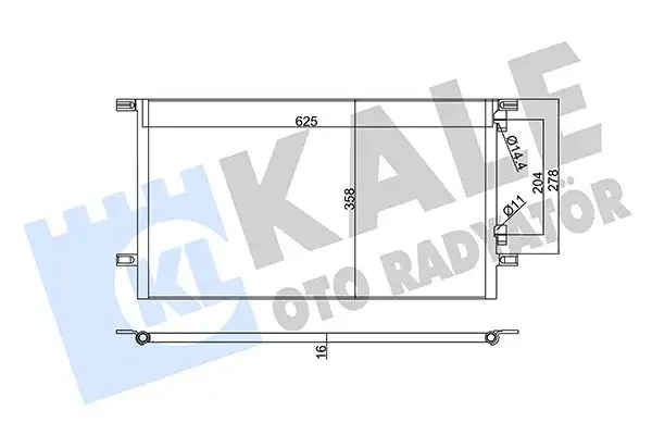 KALE 342825 Klima Radyatörü 7701045346