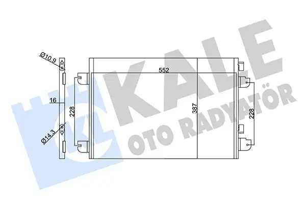 KALE 342830 Klima Radyatörü 8200191738