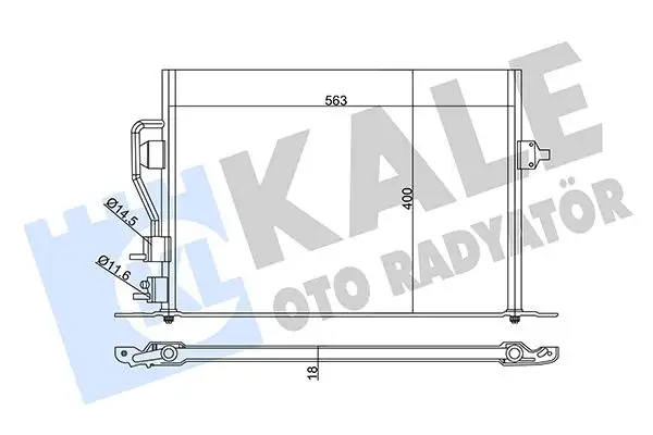 KALE 342880 Klima Radyatörü