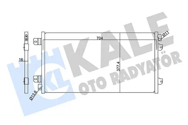 KALE 342910 Klima Radyatörü
