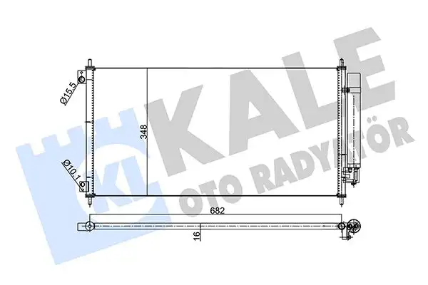 KALE 342955 Klima Radyatörü 80110TM0T01