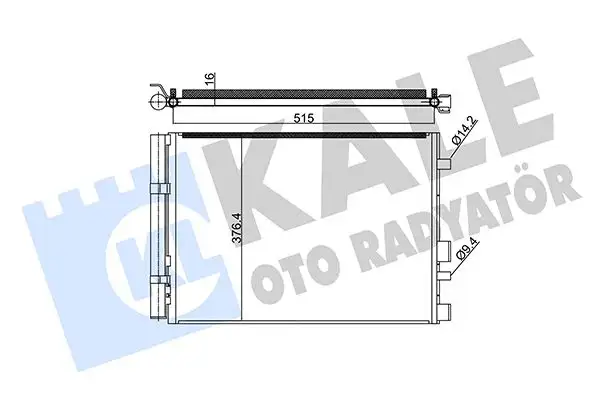 KALE 342990 Klima Radyatörü 976064P700AS