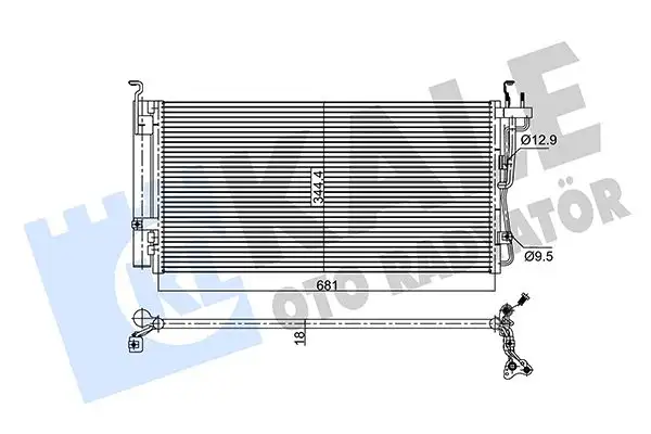 KALE 343005 Klima Radyatörü 9760638004