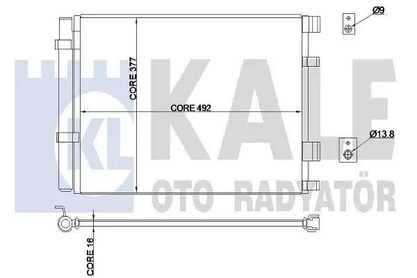 KALE 343015 Klima Radyatörü 976061R300