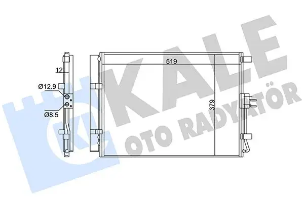 KALE 343020 Klima Radyatörü 97606A5800