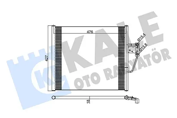 KALE 343055 Klima Radyatörü 8378438