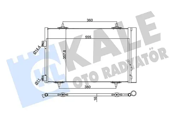 KALE 343090 Klima Radyatörü