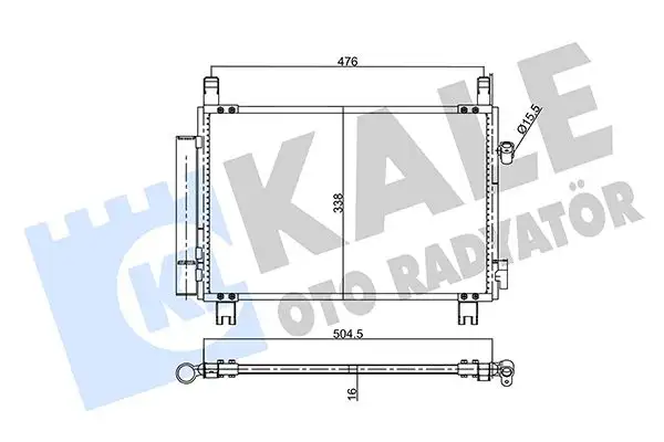 KALE 343105 Klima Radyatörü 884600D210