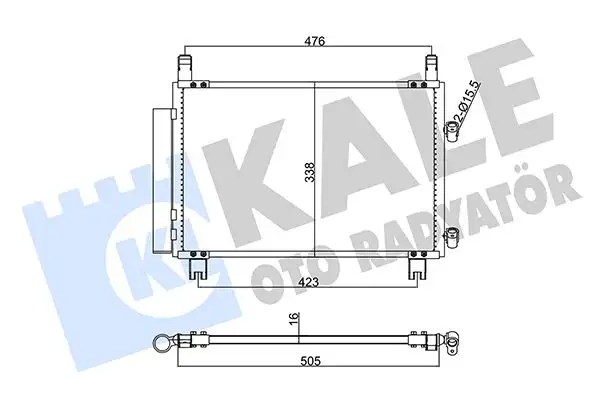 KALE 343110 Klima Radyatörü 884600D050