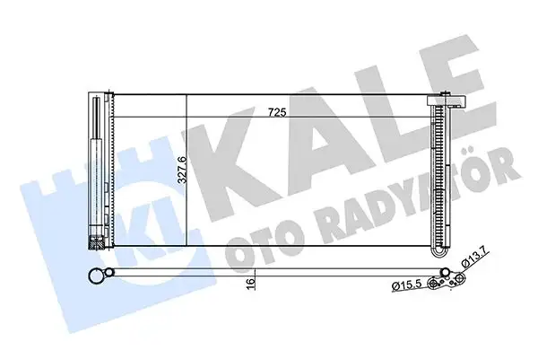 KALE 343190 Klima Radyatörü 97057311101