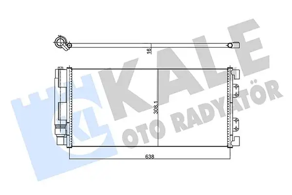 KALE 343195 Klima Radyatörü