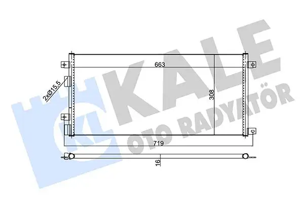 KALE 343205 Klima Radyatörü 504022601