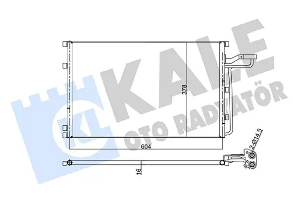 KALE 343315 Klima Radyatörü