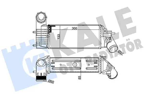 KALE 343600 Turbo Radyatörü 0384F3