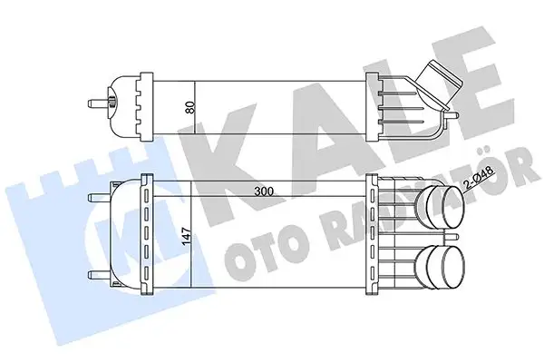 KALE 343700 Turbo Radyatörü 0384J4