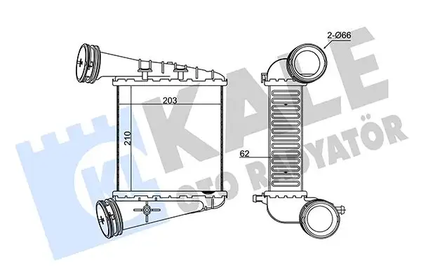 KALE 344775 Turbo Radyatörü 3B0145806