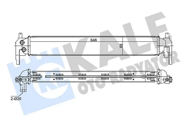 KALE 344780 Turbo Radyatörü 6R0145805H