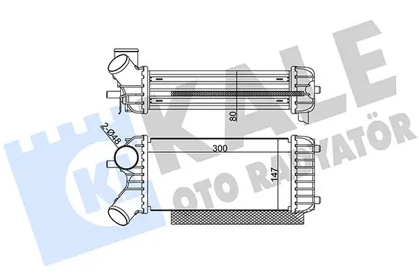 KALE 344935 Turbo Radyatörü