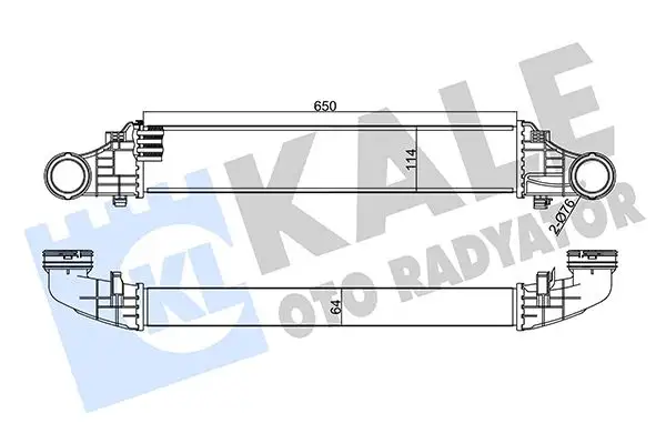 KALE 344985 Turbo Radyatörü A2115001102