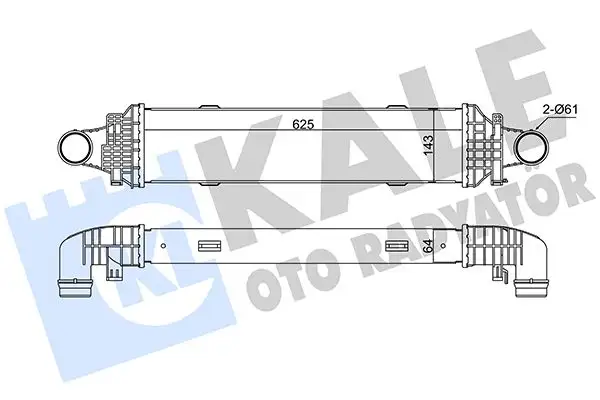 KALE 345015 Turbo Radyatörü A2045000200