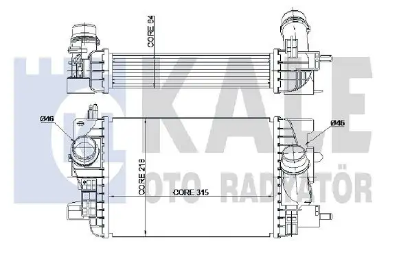 KALE 345060 Turbo Radyatörü 13283252